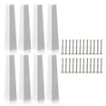 thumbnail image 4 of Tnobhg 8Pcs Aluminum Outside Siding Corner Caps Rustproof Corrosion Resistant High Strength Smooth Siding Aluminum Corner Trim Corner Caps, 4 of 7