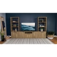 thumbnail image 4 of Pemberly Row 4-Door Engineered Wood TV Stand for TVs up to 65" in Brown, 4 of 12