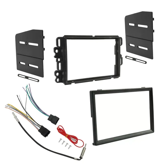 Car Radio Stereo 2Din Dash Kit Harness for 07-14 GMC Sierra 07-09 SUZUKI XL-7