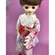 thumbnail image 4 of Tela de Estilo Japonés Oriental Rojo para Muñeca O Cualquier Muñeca de Niña Sunnimix Kimono de muñeca de moda, 4 of 8