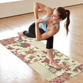 thumbnail image 6 of Pioneer Flower Floral Print Pattern Hot Yoga Mat Towel Non Slip for Hot Yoga - Quick-Drying Yoga Mat Cover with 4 Corner Pockets with Travel Bag - Hot Yoga Towel Non Slip 74"x26", 6 of 6