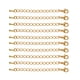 thumbnail image 2 of 10 cadenas de extensión de 70 mm para bisutería y manualidades. Oro, 2 of 7