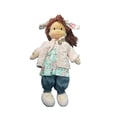 thumbnail image 1 of Bewildely Muñeca de algodón para niñas y niños, linda con ropa hecha a mano, vestido DIY, muñecas de juguete, adornos, juguetes, regalos, suministro Juguetes de construcción tipo 5 Bewildely FN011511-05, 1 of 6