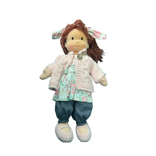 Vogacara Muñeca de algodón para niñas y niños, linda con ropa