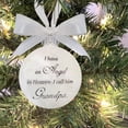 thumbnail image 3 of kjfeif Christmas Tree Ball Ornaments Clear Feather Ball Angel Memorial Ornament I Have an Angel in Heaven I Call Him My Grandma - Family Memorial Loss of Loved One Hanging Pendant Xmas Tree Décor, 3 of 8