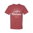 thumbnail image 2 of Matthew 17:20 He Moves Mountains | Mens Christian Graphic T-Shirt, Vintage Heather Red, 2XL, 2 of 3