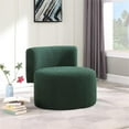 thumbnail image 2 of Pemberly Row Modern / Contemporary Green Boucle Fabric Accent Chair, 2 of 7