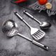 thumbnail image 2 of Cuchara sopera para el hogar, cuchara para freír, juego de utensilios de cocina, juego de cocina, colador, utensilios de cocina, espátula de acero inoxidable, 2 of 6