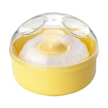 Large powder puff, Velour Puffs for Body Powder with Powder Container, Soft Powder Baby Puffs Dusting Powder Travel Case