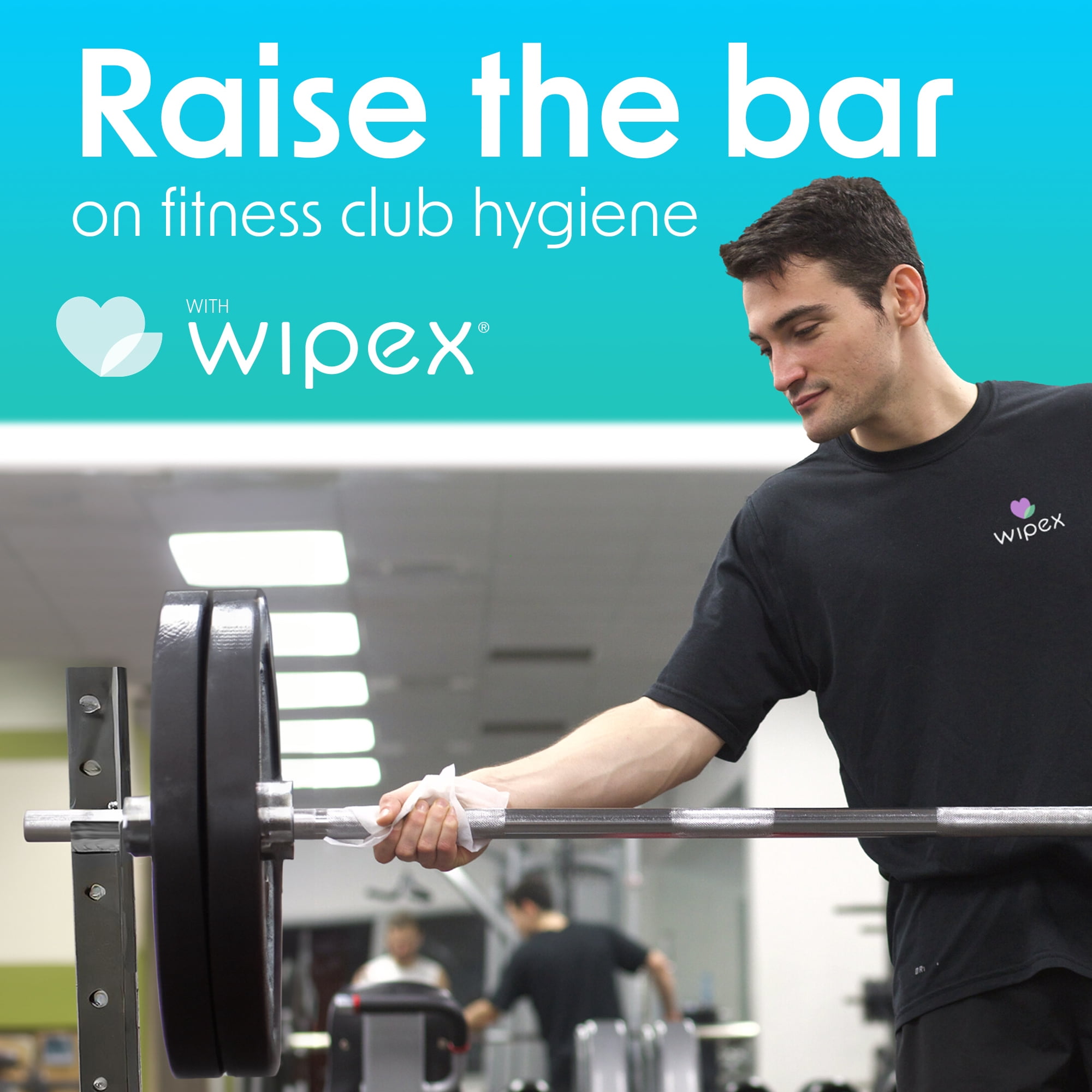Wipex Antibacterial Gym Wipe Refills - EPA Registered Disinfecting Cleaning Wipes for Refills, 4pk Case