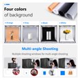 thumbnail image 5 of Neewer Photo Studio RGBW Light Box with Infrared Remote Control Foldable Table Top 20 inches/50cm Shooting Tent with 72 RGBW LEDs/Adjustable 2-30W/6000K-6500K/4 Colors Backdrops, 5 of 5