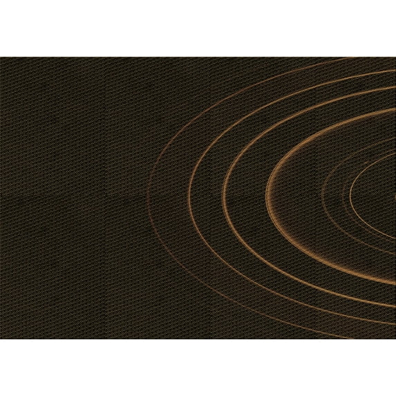 Ahgly Company Machine Washable Indoor Rectangle Transitional Night Black Area Rugs, 8' x 12'