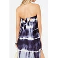 thumbnail image 4 of Raviya Women's Tie-Dye Strapless Maxi Dress Swim Cover-Up (M, Blue/White), 4 of 4