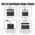 thumbnail image 5 of BestOffice 13 gallon Automatic Plastic Trash Can with Lid, Touch Free with Motion Sensor for Indoor Use(Black), 5 of 8