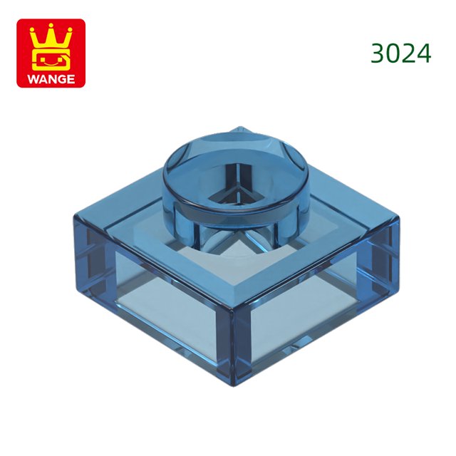 588Pcs/Lot 3024 1x1 Short 1-Hole Building Blocks Classic Base Parts Compatible with Bricks Children Toys Assembly Gift Box 79.Trans-Dark Blue about 588pcs