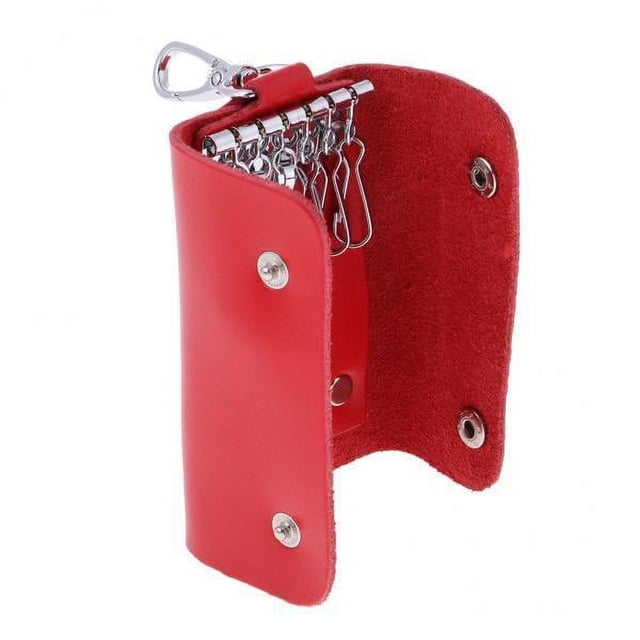 Llavero de cuero de Moda Strade Fareast Limited Rojo 6 piezas