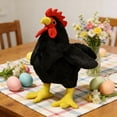 thumbnail image 3 of Realistic Rooster Plush Large Stuffed Animal With Red Comb For Farm Themed Decor & Comfort(Black-20Cm), 3 of 5