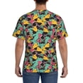 thumbnail image 2 of Naloa Angry Shark Pattern Men's T-Shirt Sport T-shirt Men's Basic Tee Casual Men's Shirt, Round Neck, Short Sleeves - Medium, 2 of 5