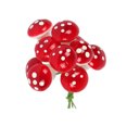 thumbnail image 3 of Matsuzay Craft Mixed Red Artificial Flower Cherry Stamen Berries Bundle DIY Christmas Wedding Cake Caja de regalo Decoración Flores artificiales Tipo18 10 piezas Matsuzay HA002022-18, 3 of 5