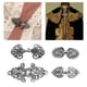 thumbnail image 4 of 4 piezas Clips de suéter vintage Patrones de flores Broche Chal Clips Cardigan Plata Hugo Capa de Cape Cierre de cierre, 4 of 10