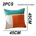 thumbnail image 2 of Funda de almohada con costura de terciopelo de tres colores, funda de almohada creativa para sofá para el hogar, 2 uds., 2 of 6