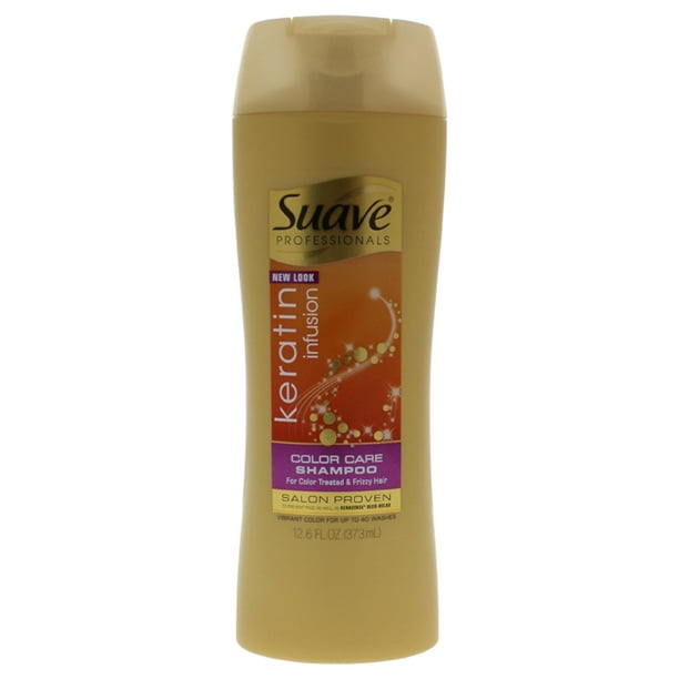Shampooing Infusion Kératine de Soin Couleur par Suave pour Unisexe - Shampooing 12,6 oz