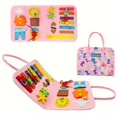 thumbnail image 1 of Felt Book Busy Board For Toddler , Montessori Sensory Board Toys, 1 of 5