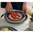 thumbnail image 6 of 8" Reactive Glaze Stoneware Plates Set of 6 - Dishwasher Microwave Safe,  Vintage Design for Salad, Dessert, Steak, 6 of 7