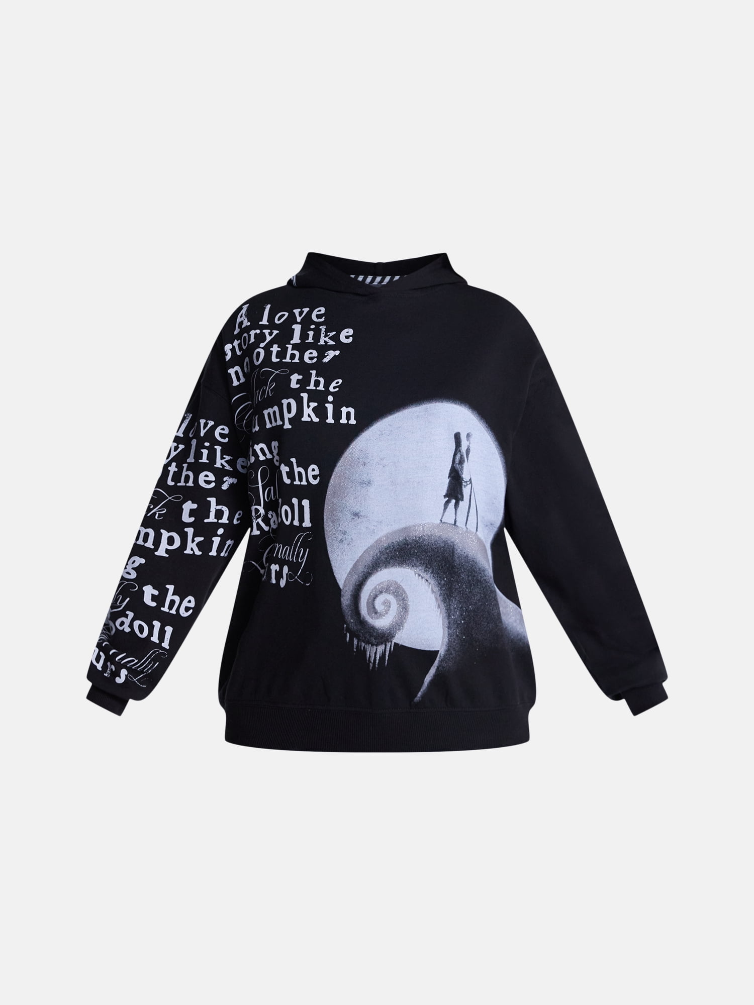 Disney Nightmare Before Christmas Women's Halloween Fleece Hoodie, Sizes XXS-XXL