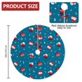 thumbnail image 2 of 36 Inch Christmas Tree Skirt – Velvet Plush Tree Mat, Soft Thickened Polyester with Red Ties, Single-Sided Printing, Available in 30in/36in/48in, Perfect for Holiday Xmas Tree Decoration, 2 of 7
