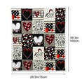 thumbnail image 3 of Kbndieu Valentines Day Decorations Throw Blanket, Soft Fluffy Fuzzy Cozy Blankets for Women Girlfriend Sweetheart Valentines Day Gifts, Lightweight Warm Flannel Blanket for Couch Bed, 30x39 inches, 3 of 6