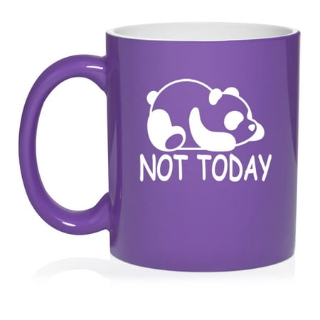 

Panda Not Today Funny Ceramic Coffee Mug Tea Cup Gift (11oz Purple)