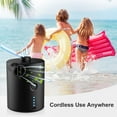 thumbnail image 3 of CHOK Electric Air Pump Air Mattress Portable Pump for Inflatables Couch  Pool Floats  Blow up Pool Raft Bed Boat Toy  Quick-Fill AC Inflator Deflator with 3 Nozzles  One Size  Black, 3 of 9