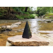 Karelia Creations Shungite Pyramid 3.5-inch Polished Reiki Charged EMF Protection Powered Gag Toy for all Age Groups