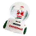 thumbnail image 6 of Small Lighted Snow Globes Christmas Ornament, Vintage Christmas Decor Santa Claus Snow Globes, Vintage Christmas Decorations Indoor, 6 of 7