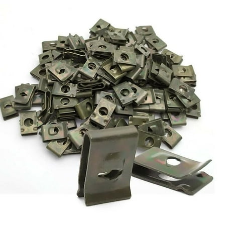 

20x Metal U-Type Clips For Car Bumper Fender Trim Panel Fastener Tools UK POST