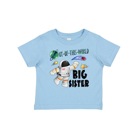 Inktastic Out of This World Big Sister Astronaut in Space Girls Baby T-Shirt