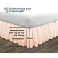 thumbnail image 5 of SGI Bedding 12 Inch Ruffled Bed Skirt | Microfiber Bed Skirt | Fade Resistant, Wrinkle Free, Anti-static, Decorative, Extra Storage Space, Clutter-Free |Twin, Peach, 5 of 8