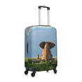 thumbnail image 3 of Bixox Washable Elephant Dog Sitting Under The Rainbow Printed Luggage Cover, Fashion Suitcase Protector Fits for Large luggage, 3 of 8