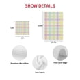 thumbnail image 7 of Green Beige Plaid Kitchen Dish Towels for Drying Dishes Set of 2, Farmhouse Art Checkered Rustic Waffle Weave Microfiber Hand Tea Bathroom Towels Quick Dry & Absorbent Towel 12x12, 7 of 7