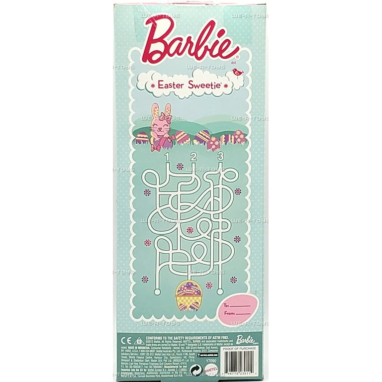 新品。アメリカで購入、バービー人形。イースター2012年。かわいい綺麗❤️ Barbie Easter Sweetie Doll 2012 Mattel Y7090 - Walmart.com