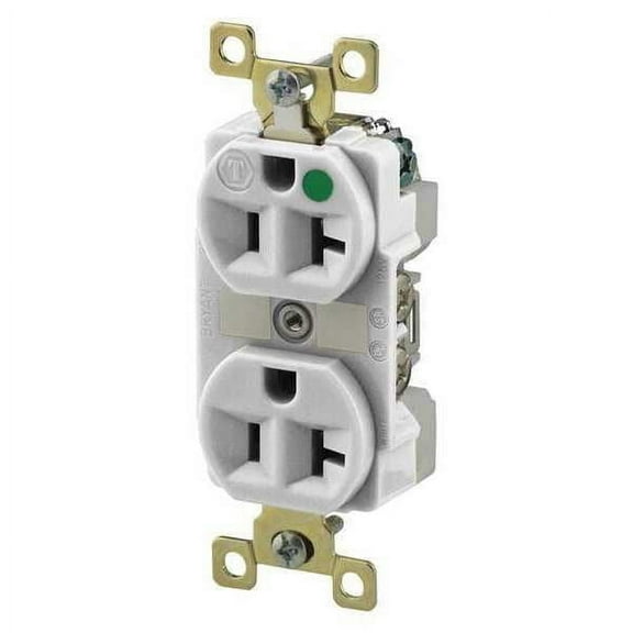 Bryant Receptacle,White,20A,5-20R NEMA Config. BRY8300W