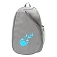 thumbnail image 3 of Bolsa de raqueta de tenis Sunnimix Tote de hombro de tenis organizador de mano con compartimento para zapatos malla de bolsillo almacenamiento impermeable mochila para Paletas de GRIS, 3 of 8