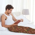 thumbnail image 5 of Qekee Cute Armadillos Pattern Men's Straigh Pajama Pant，Lounge Pants,Comfy Sleepwear-Medium, 5 of 6