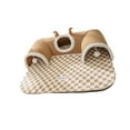 thumbnail image 3 of Milaget Cat Tunnel Bed Small Animal Tunnel Playing Hut for Hamster Bunny Rabbits brown XL, 3 of 9