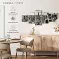 thumbnail image 4 of Elephant Stock Massive Manhattan Skyline Wall Art - Horizontal Multi Panel Canvas - Living Room Wall Decor - City Multi Panel - Black And Gray Decor - 36" x 15", 4 of 4