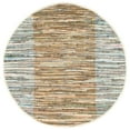 thumbnail image 4 of SAFAVIEH Rag Romeo Striped Fringe Cotton Area Rug, Rust/Gold, 2' x 3', 4 of 10