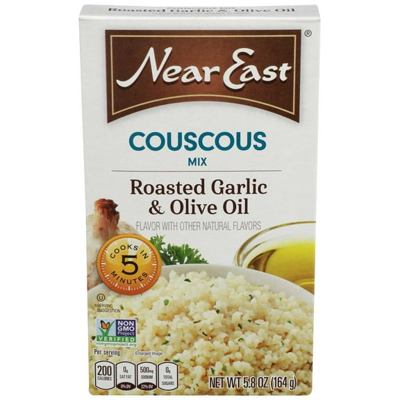 Near East Couscous Mix, Roasted Garlic & Olive Oil, 5.8 Oz, Pack of 12