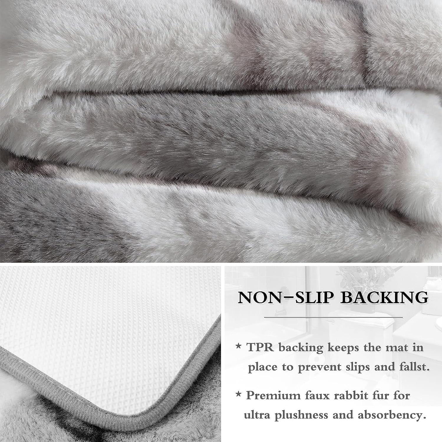 Essential Spa Faux Rabbit Fur Bathmat – ShopEZ USA