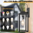 thumbnail image 4 of Luces de pared para exteriores Yolsunes, 19 pulgadas, paquete de 2 unidades, 4 of 8